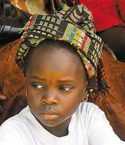塞內加爾兒童頭飾