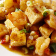 豆腐燒蝦 豆腐燒蝦