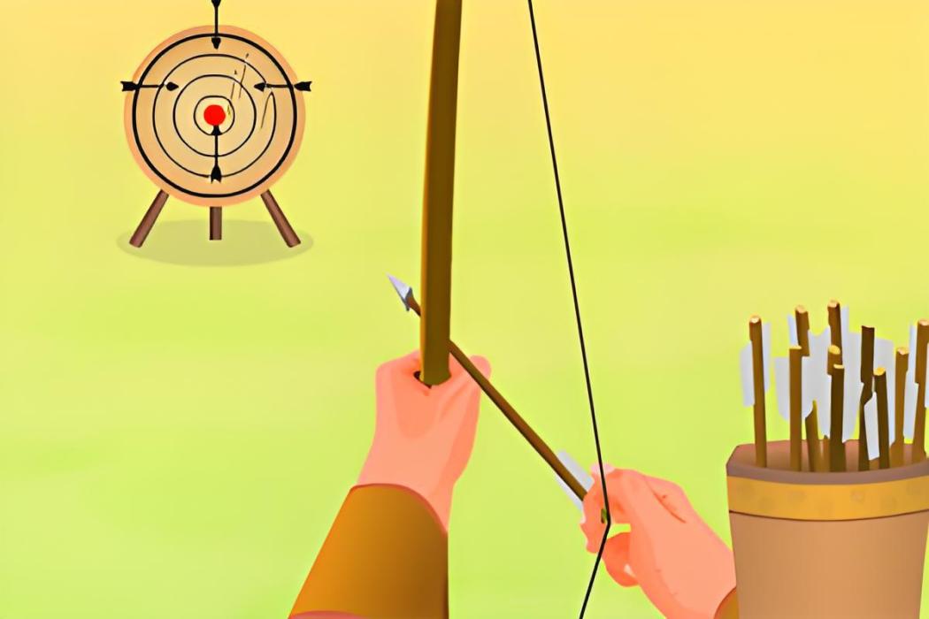 小兵練射箭 小兵練射箭
