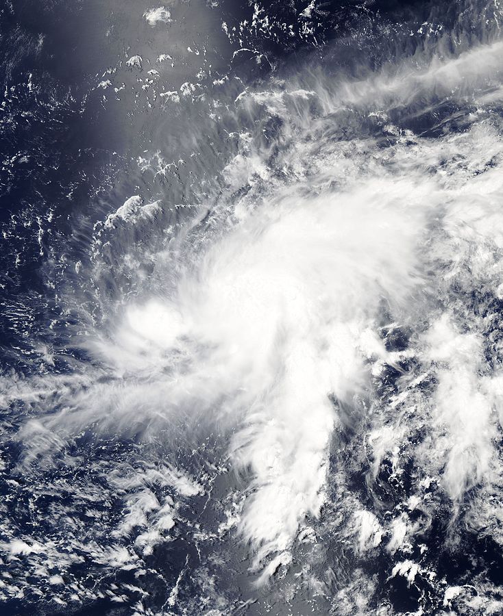 2017年第1號熱帶風暴“梅花”衛星雲圖
