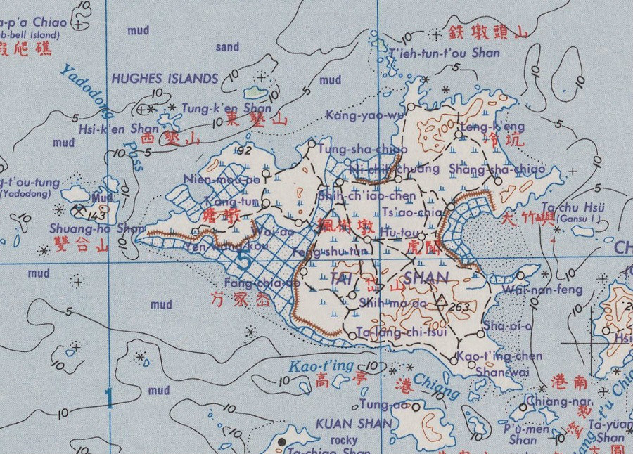 1950年的岱山島地圖