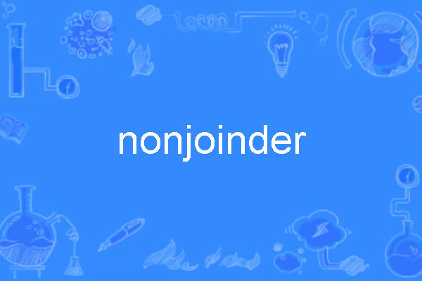 nonjoinder nonjoinder