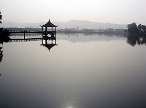 美濃區最出名的中正湖景觀