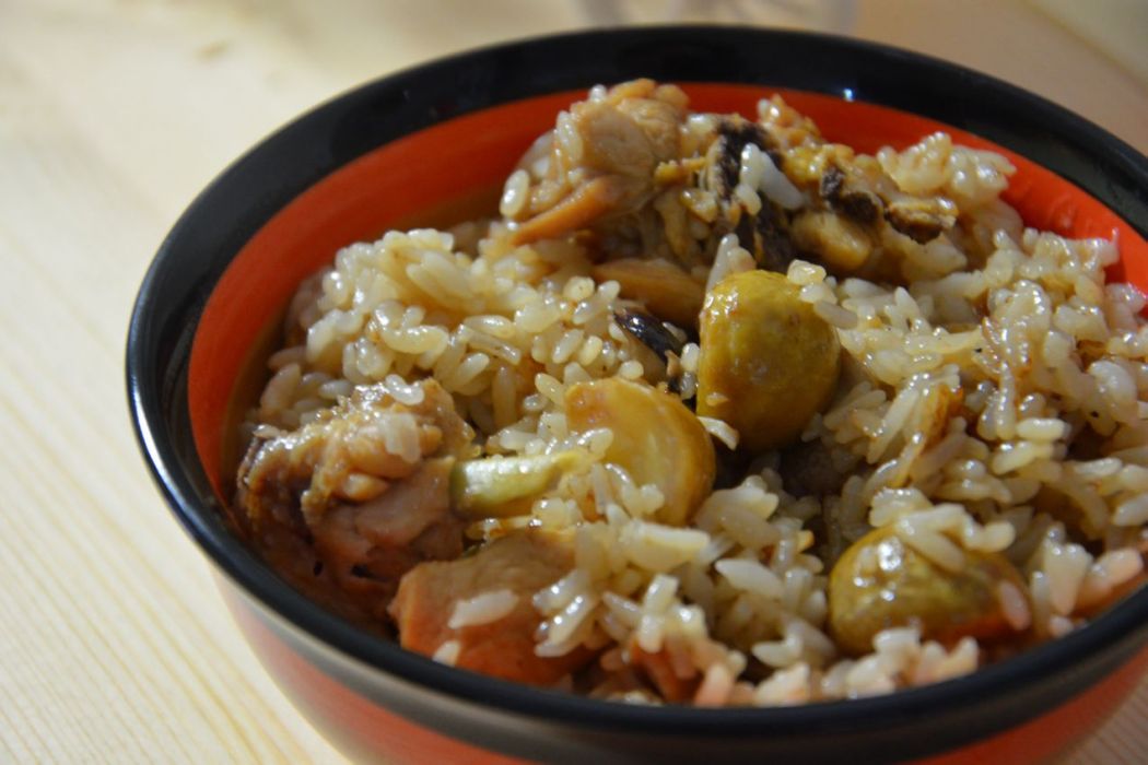 香菇栗子雞飯 香菇栗子雞飯