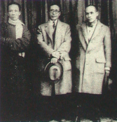 胡根天 李鐵夫 馮鋼百在廣州 1930