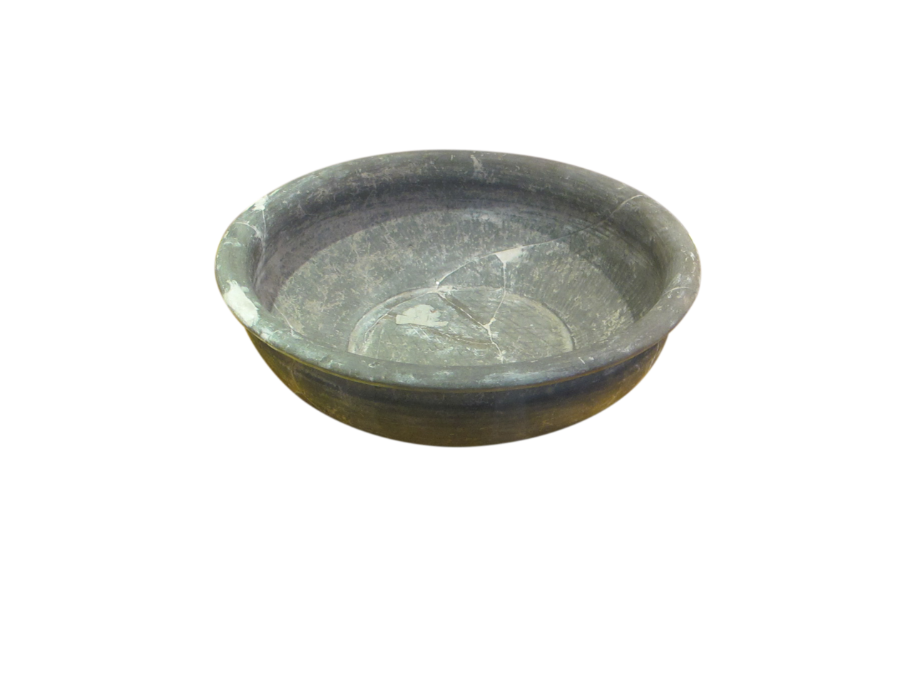 西漢網紋陶盆