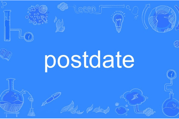 postdate postdate