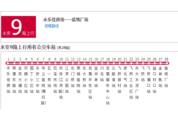 永安公交9路 永安公交9路