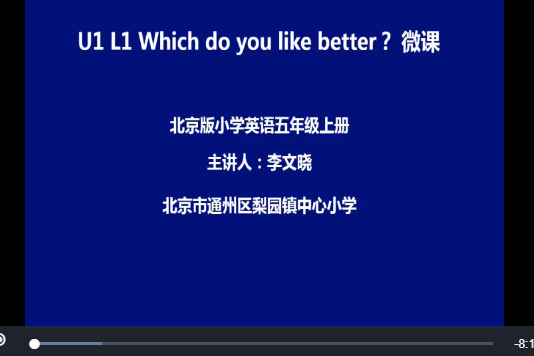 U1 L1 Which do you like better U1 L1 Which do you like better