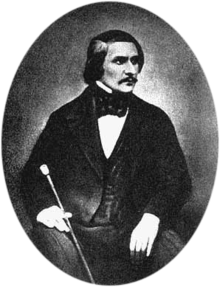 1845年的果戈理。