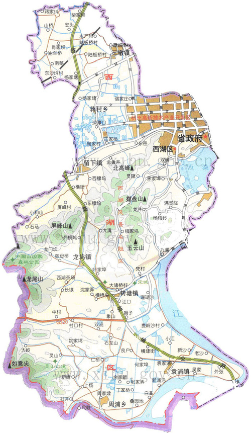 龍井茶西湖產區原產地域範圍圖