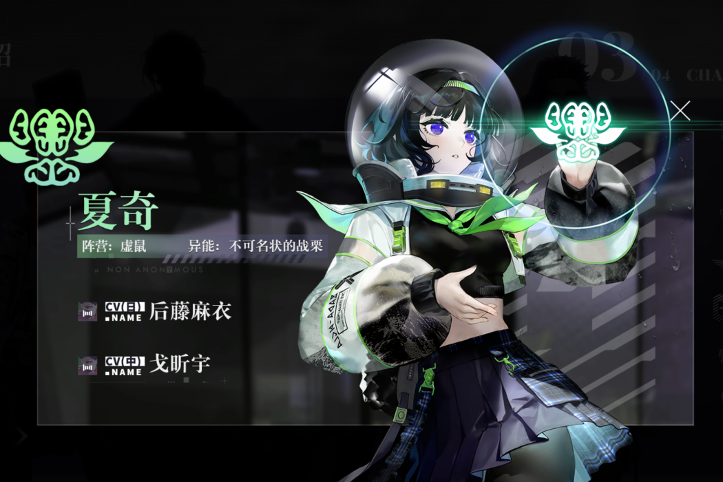 夏奇(遊戲《非匿名指令》中的角色) 夏奇(遊戲《非匿名指令》中的角色)