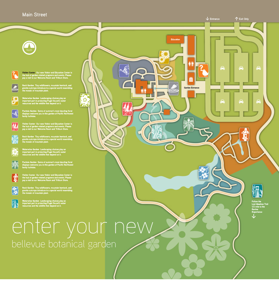 貝爾維尤植物園平面圖
