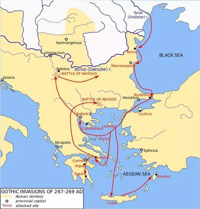 哥特人的海上入侵模式 讓已經放棄海軍建設的羅馬震驚