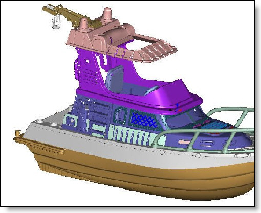 大型捕鯨船裝配設計