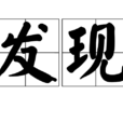 發現(詞語釋義) 發現(詞語釋義)