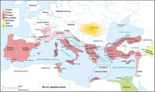內戰結束後 凱撒的對手依然分布地中海各地