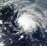 熱帶風暴克勞德特 衛星雲圖
