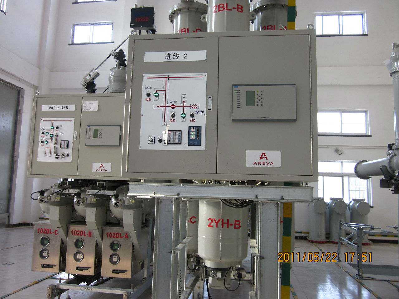 ZXE801在京滬高鐵李營牽引所220kVGIS的套用