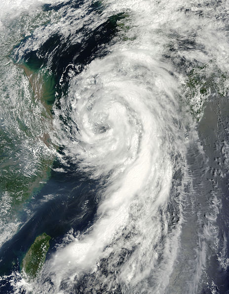 強熱帶風暴電母衛星雲圖