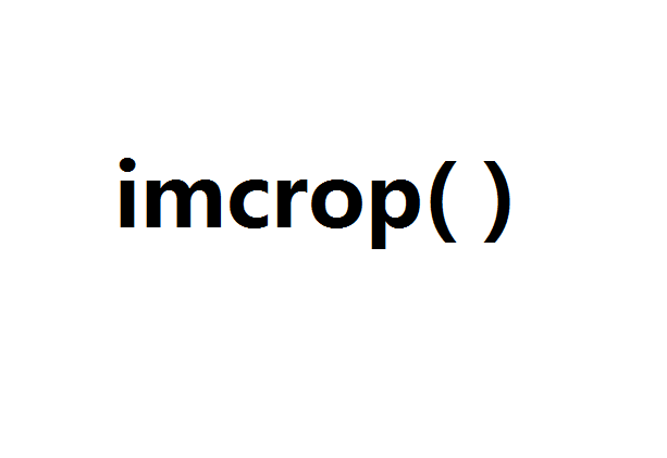 imcrop