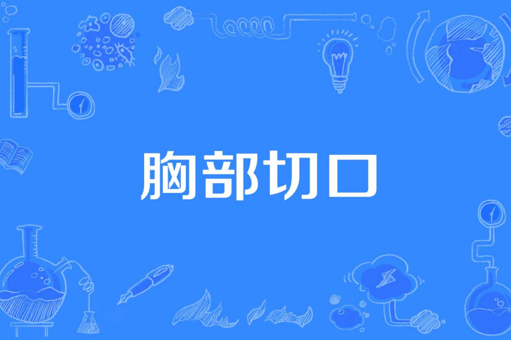 胸部切口 胸部切口