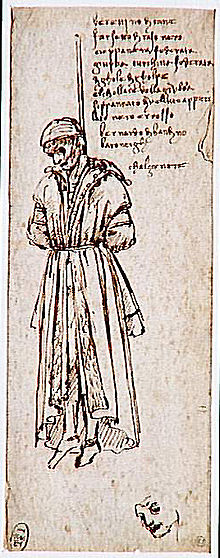 1479年達文西繪製的陰謀者被吊死的素描