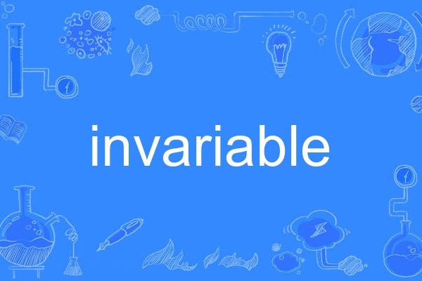 invariable invariable