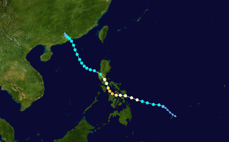 強颱風風神路徑圖