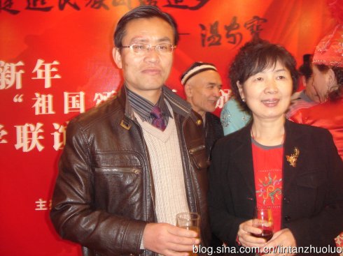 敏彥文和《民族文學》主編葉梅先生在北京