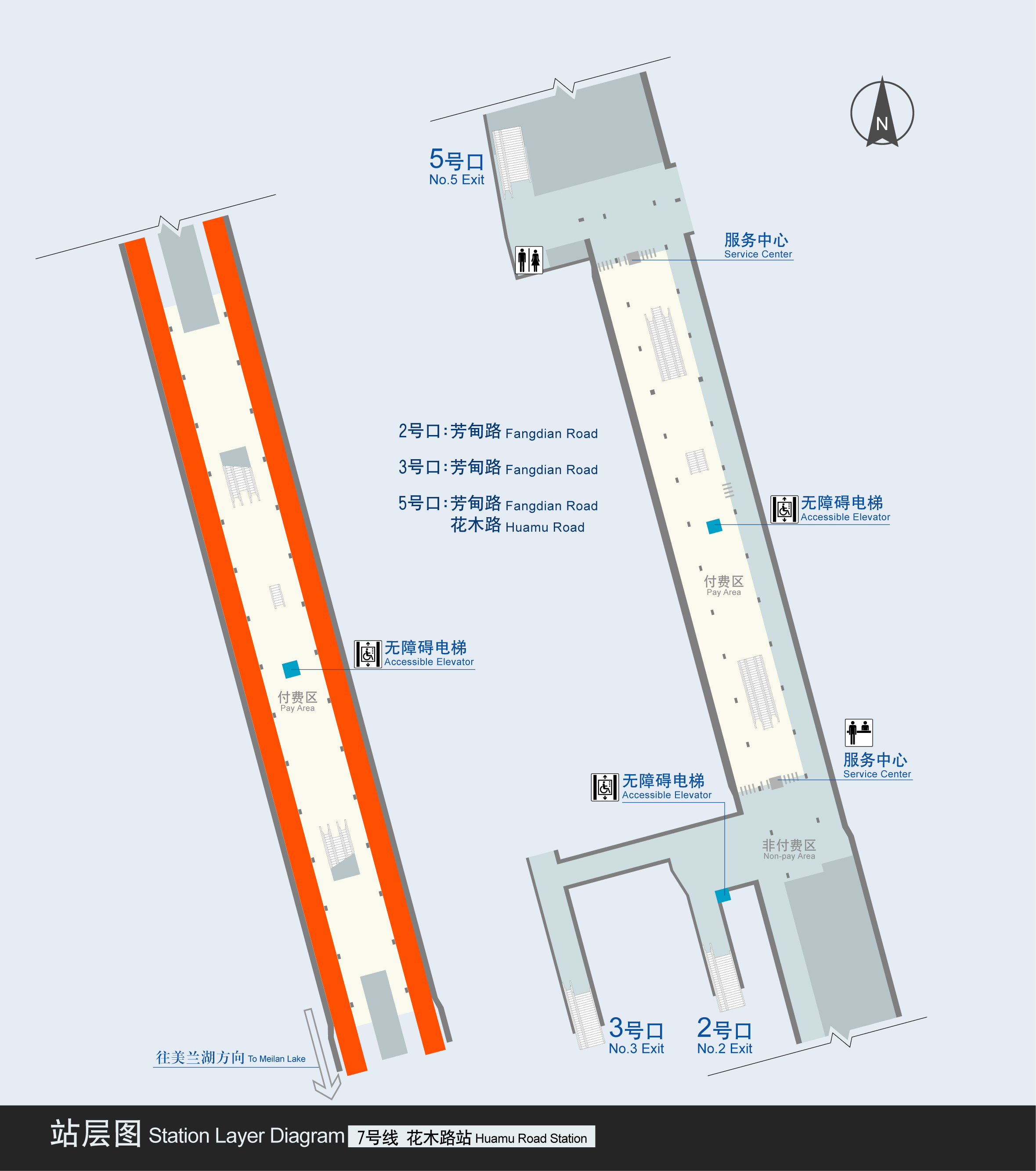 花木路捷運站站層圖