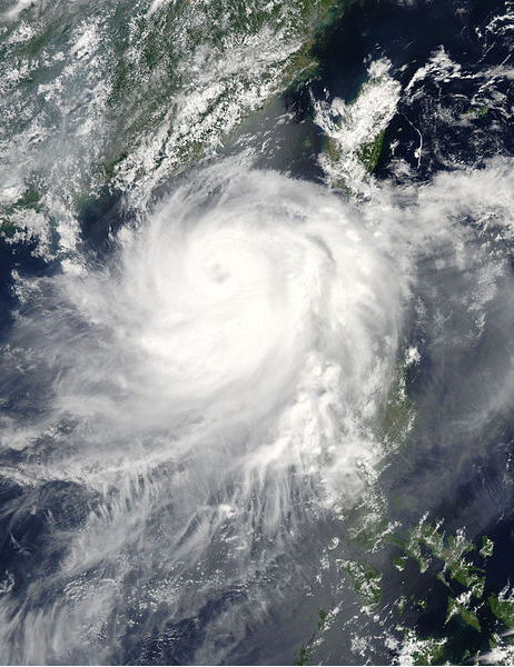 強熱帶風暴蓮花 衛星雲圖