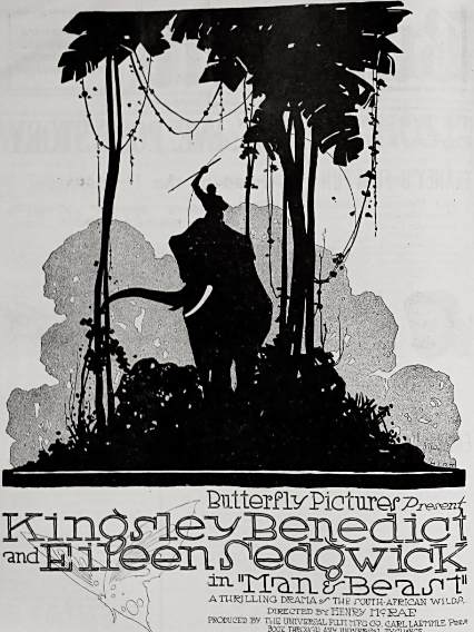 Man and Beast(美國1917年亨利·麥克雷執導的冒險電影) Man and Beast(美國1917年亨利·麥克雷執導的冒險電影)