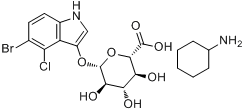 5-溴-4-氯-3-吲哚基-BETA-D-葡糖苷酸環己胺鹽