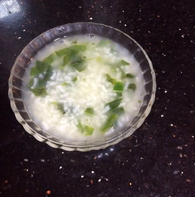 萵筍葉稀飯