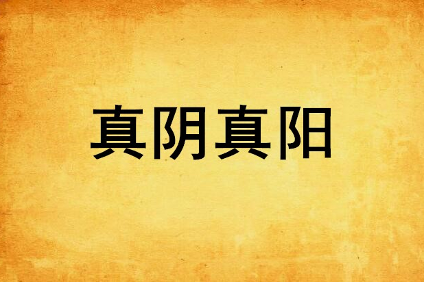 真陰真陽 真陰真陽