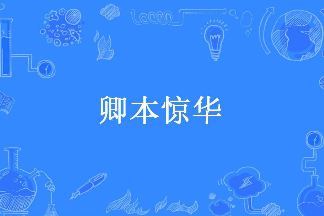 卿本驚華(花田錯所著小說) 卿本驚華(花田錯所著小說)