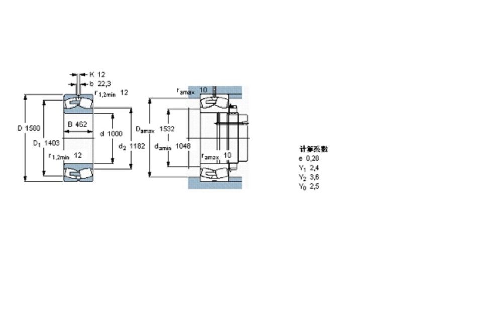 SKF 231/1000CAF/W33軸承 SKF 231/1000CAF/W33軸承