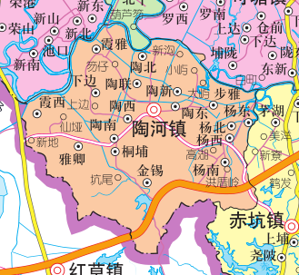 陶河鎮區地圖