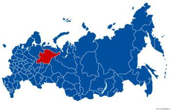 該城市在俄羅斯的位置