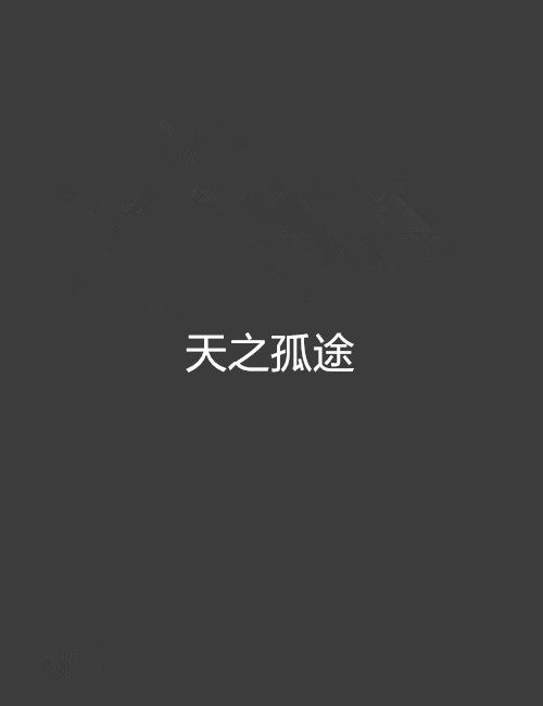 天之孤途 天之孤途