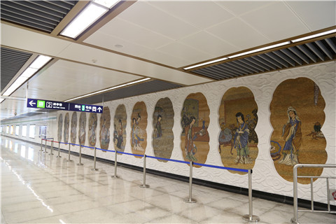 3號線車站文化藝術牆：金陵十二釵