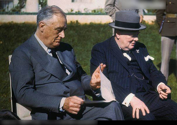 美國總統羅斯福和英國首相邱吉爾