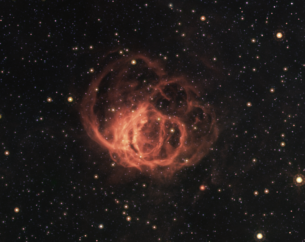 由WR 102所噴發出的沃爾夫·拉葉星雲