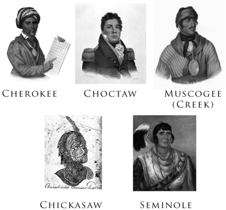 五大部落畫像