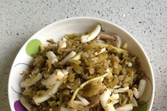 魷魚鹹菜 魷魚鹹菜