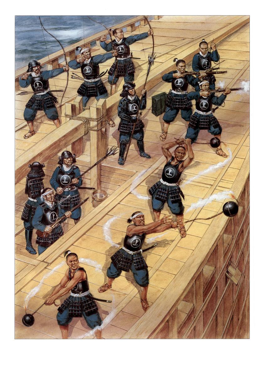 古代海盜船上攻擊