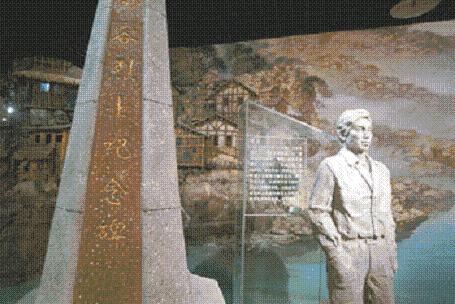 鄒容紀念館中的鄒容石像