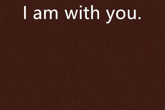 I am with you. I am with you.