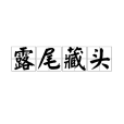 露尾藏頭 露尾藏頭